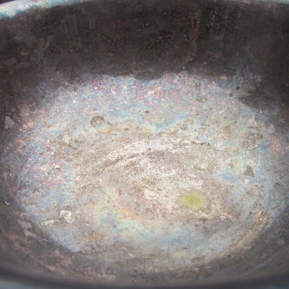 Gorham Vintage Silver-Plated Revere Style 6.5" Bowl Tarnished Pedestal 1960s - Picture 3 of 9